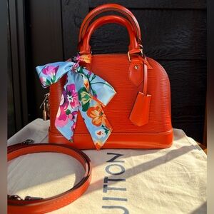 Authentic Louis Vuitton Alma BB Epi Orange 🍊